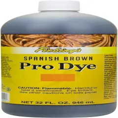 Premium 32 oz Pro Oil Leather Dye Spanish brown