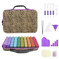 60 Slots Diamond Painting Storage Containers, Diamond Painting Accessories with Tools for Diamond Art Organizer Craft Jewelry Beads Storage Box