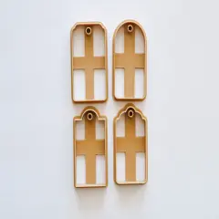 Gift Tag Polymer Clay Cutter Set by Hello Cutters