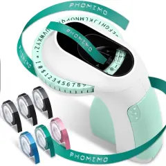 Embossing Label Maker with 6 Color Label Tapes