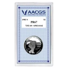 Proof 1983S Los Angeles Olympiad Commemorative Silver Dollar graded PR67