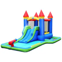 Kids Inflatable Bounce House Water Slide