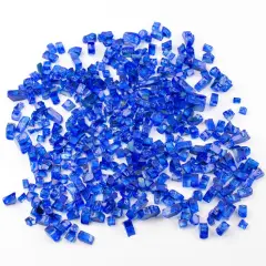 Peacock Blue Reflective Fire Glass for Arts and Crafts