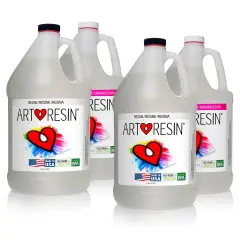 ArtResin Epoxy Resin &ndash; High-Gloss Clear Coat for Art Projects - 4 gal (2 gal resin + 2 gal hardener) (15.14 L)
