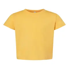 BELLA + CANVAS&reg; Toddler Jersey Crewneck Short Sleeve T-Shirt Heather yellow gold