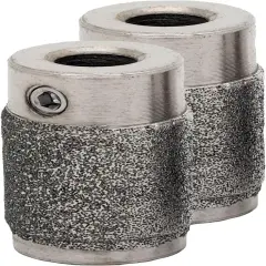 Twofers 3/4" Coarse 60 Grit Stained Glass Grinding Head Bit Two in One Pack