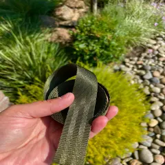 Olive 1&rdquo; Seatbelt Webbing