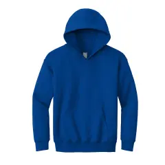 Port & Company&reg; Youth Core Fleece Pullover Hooded Sweatshirt Royal
