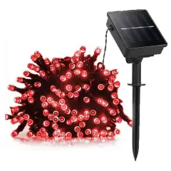 Kitcheniva Solar Powered 100 LED String Light Christmas Decor Red