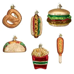 Old World Christmas: Fast Food Hanging Ornaments, Set of 6