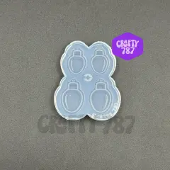 Mini Christmas Light Bulb Earring Silicone Mold (B15)