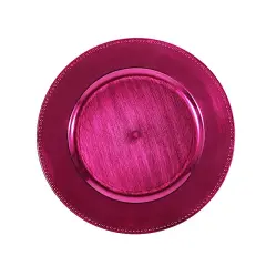 6 pcs of 13inch Charger Plates for Table Decor Hot pink