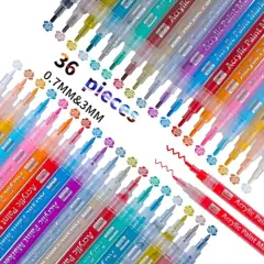 36 Acrylic Paint Markers Pens for Pumpkins Painting Canvas Ceramic Rocks Wood Plastic Craft Supplies for Graffiti Christmas Easter Egg