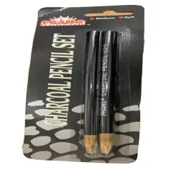 2 Pcs Drawing Artist Set Pencils & Sketch Charcoal Art