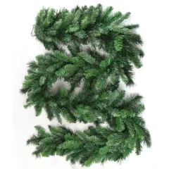 9ft Artificial Deluxe Evergreen Pine Garland - 190 Lifelike Green Tips, Perfect for Holiday, Home & Event Decor - All-Season Use - 2024 Christmas Collection, Floral Home by Artificial Flowers