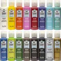 FolkArt Enamel Paint Set 16/Pkg-2oz