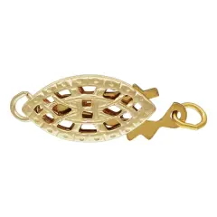 JewelrySupply Filigree Clasp 15x6mm Gold Filled (1-Pc)