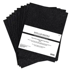 Spellbinders Pop-Up Die Cutting Glitter Foam Sheets-Black