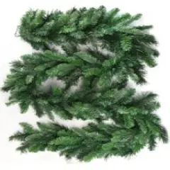 12-Pack: 9ft Deluxe Evergreen Garland with 190 Tips by Floral Home&reg;, Floral Home by Artificial Flowers
