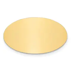 Brass Oval Engraving Plate 3/4"1 1/4"