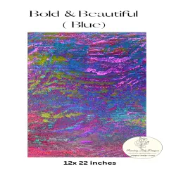 BOLD & Beautiful!BLUE!A sheet of vivid colors