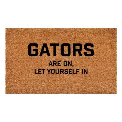 Gators are on let yourself in Doormat
