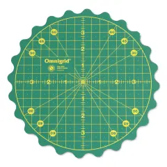 Omnigrid 360 Rotating Cutting Mat - Green/Yellow, 8"