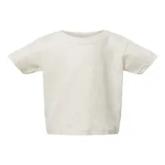 Rabbit Skins&reg; Infant Fine Jersey Short Sleeve Crew Neck Tee - 3322 Natural Heather