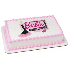 Barbie&trade; Forever Glam Edible Cake Topper Image - 1/4 Sheet