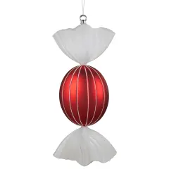 Northlight Wrapped Candy with Glitter Shatterproof Commercial Christmas Ornament - 18" Red