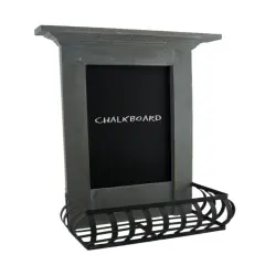 Light Blue 5.7x11x18.5 Wood Wall Chalkboard