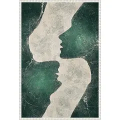 Emerald Love by Ema Paraschiv Framed Canvas Wall Art