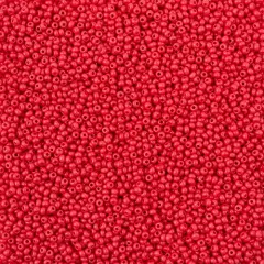 John Bead 11/0 Terra Intensive Matte Czech Glass Seed Beads, 250g Red
