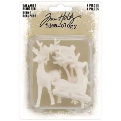 Tim Holtz Idea-Ology Salvaged Reindeer-4/Pkg