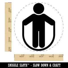 Jump Rope Fitness Rubber Stamp for Stamping Crafting Planners