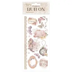 Stamperia Rub-On 4"X8.5"-Romance Forever To My Love