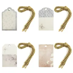 Wrapables Printing Tag, Set of 24 Butterfly