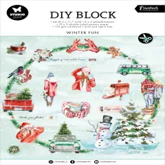 Studio Light Essentials DIY Block Paper 32/Pkg-Nr. 59, Winter Fun