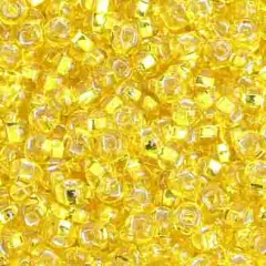John Bead 8/0 Silver Lined Czech Glass Seed Beads, 500g Yellow