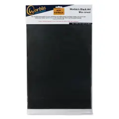 Worbla Black Art 2.0 Thermoplastic Sheet - Mini, 15-1/2" x 9-4/5"