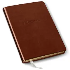 Undated Daily Planner by Gallery Leather - 8" x 5.5" Acadia Tan