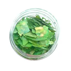 Mother of Pearl Crushed Genuine Abalone Shell Piece Inclusions - 8 Colors! Green