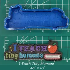 I Teach Tiny Humans Silicone Freshie Mold
