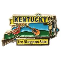Kentucky The Bluegrass State Map Pin 1"