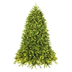 Premium Hinged Artificial Fir Christmas Tree with LED Lights