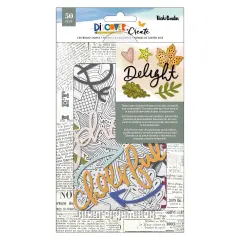 Vicki Boutin Discover + Create Mixed Chipboard-50/Pkg