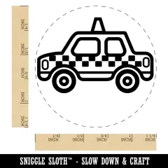 Taxi Car Vehicle Automobile Rubber Stamp for Stamping Crafting Planners