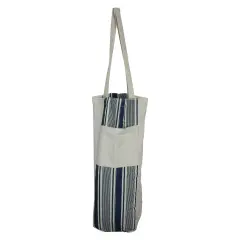 Avon 25" Blue and White Striped Hanging Storage Tote Bag