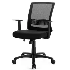 Costway Height Adjustable Mesh Office ChairTask Chairw/Lumbar Support