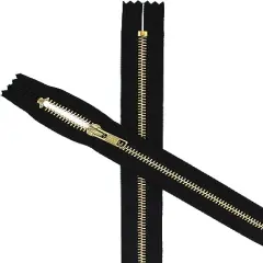 #5 Antique Brass Grey Medium Weight 2-Way YKK Jacket Separating Zipper - Choose Your Length - Color Medium Grey 578 - Made in The United States (1 Zipper Per Pack) (28" Inches)